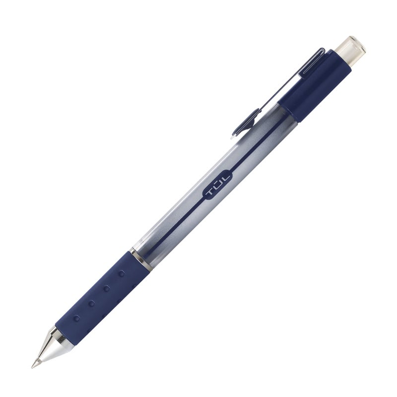 TUL Gel Pens, Retractable, Medium Point, 0.7 mm, Gray Barrel, Blue Ink, Pack Of 12 - Image 2